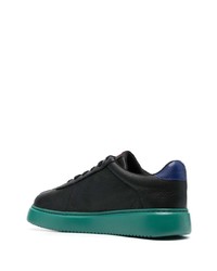 schwarze Leder niedrige Sneakers von Camper