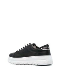 schwarze Leder niedrige Sneakers von Cult