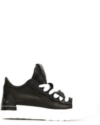 schwarze Leder niedrige Sneakers von Cinzia Araia