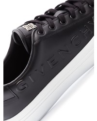 schwarze Leder niedrige Sneakers von Givenchy