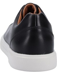 schwarze Leder niedrige Sneakers von Clarks