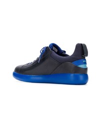 schwarze Leder niedrige Sneakers von Camper