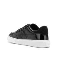 schwarze Leder niedrige Sneakers von Hogan