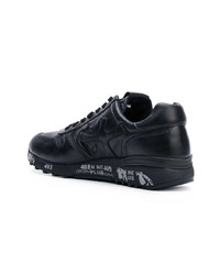schwarze Leder niedrige Sneakers von Premiata