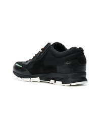 schwarze Leder niedrige Sneakers von Lanvin