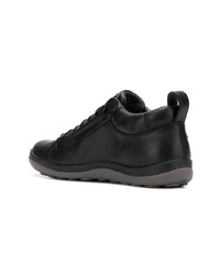 schwarze Leder niedrige Sneakers von Camper