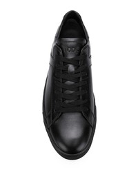 schwarze Leder niedrige Sneakers von Tod's