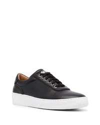 schwarze Leder niedrige Sneakers von Unseen Footwear