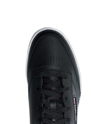 schwarze Leder niedrige Sneakers von Reebok