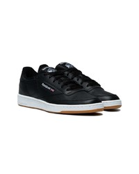 schwarze Leder niedrige Sneakers von Reebok