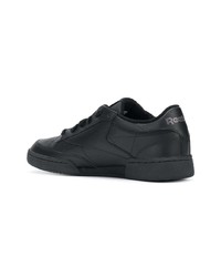 schwarze Leder niedrige Sneakers von Reebok