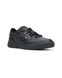 schwarze Leder niedrige Sneakers von Reebok