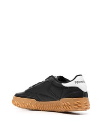 schwarze Leder niedrige Sneakers von Reebok