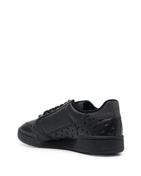 schwarze Leder niedrige Sneakers von Adidas By Pharrell Williams