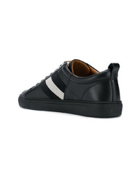 schwarze Leder niedrige Sneakers von Bally