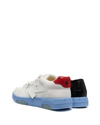 schwarze Leder niedrige Sneakers von Off-White