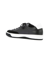 schwarze Leder niedrige Sneakers von Common Projects