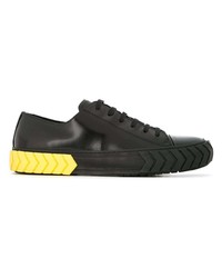 schwarze Leder niedrige Sneakers von Both