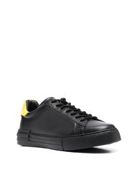 schwarze Leder niedrige Sneakers von Hogan