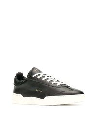 schwarze Leder niedrige Sneakers von Ghoud