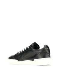 schwarze Leder niedrige Sneakers von Ghoud