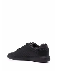 schwarze Leder niedrige Sneakers von Tommy Hilfiger