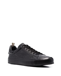 schwarze Leder niedrige Sneakers von Officine Creative