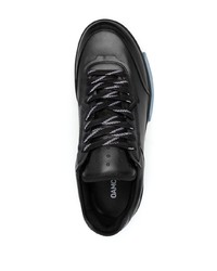 schwarze Leder niedrige Sneakers von Oamc