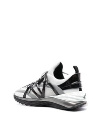 schwarze Leder niedrige Sneakers von Jimmy Choo