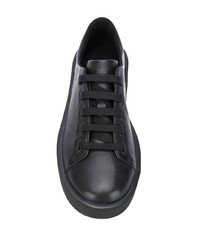 schwarze Leder niedrige Sneakers von Camper