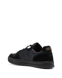 schwarze Leder niedrige Sneakers von VERSACE JEANS COUTURE