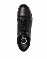 schwarze Leder niedrige Sneakers von Casadei