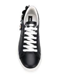 schwarze Leder niedrige Sneakers von Marc Jacobs