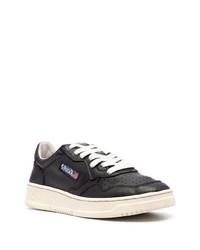 schwarze Leder niedrige Sneakers von AUTRY