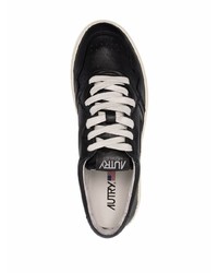 schwarze Leder niedrige Sneakers von AUTRY