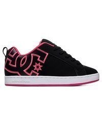 schwarze Leder niedrige Sneakers von DC Shoes
