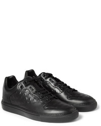 schwarze Leder niedrige Sneakers von Balenciaga