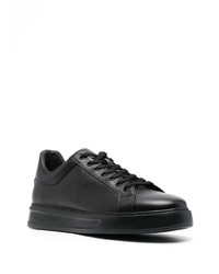 schwarze Leder niedrige Sneakers von Baldinini