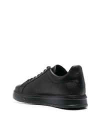 schwarze Leder niedrige Sneakers von Baldinini