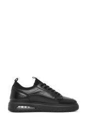 schwarze Leder niedrige Sneakers von Derimod