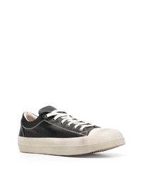 schwarze Leder niedrige Sneakers von Moma