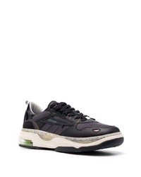 schwarze Leder niedrige Sneakers von Premiata