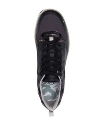 schwarze Leder niedrige Sneakers von Premiata