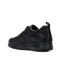 schwarze Leder niedrige Sneakers von Camper