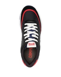 schwarze Leder niedrige Sneakers von Camper