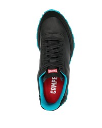 schwarze Leder niedrige Sneakers von Camper