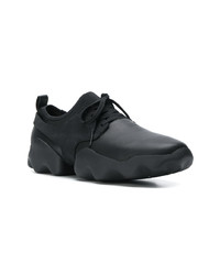 schwarze Leder niedrige Sneakers von Camper Lab