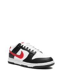 schwarze Leder niedrige Sneakers von Nike