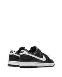 schwarze Leder niedrige Sneakers von Nike