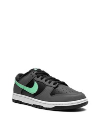 schwarze Leder niedrige Sneakers von Nike